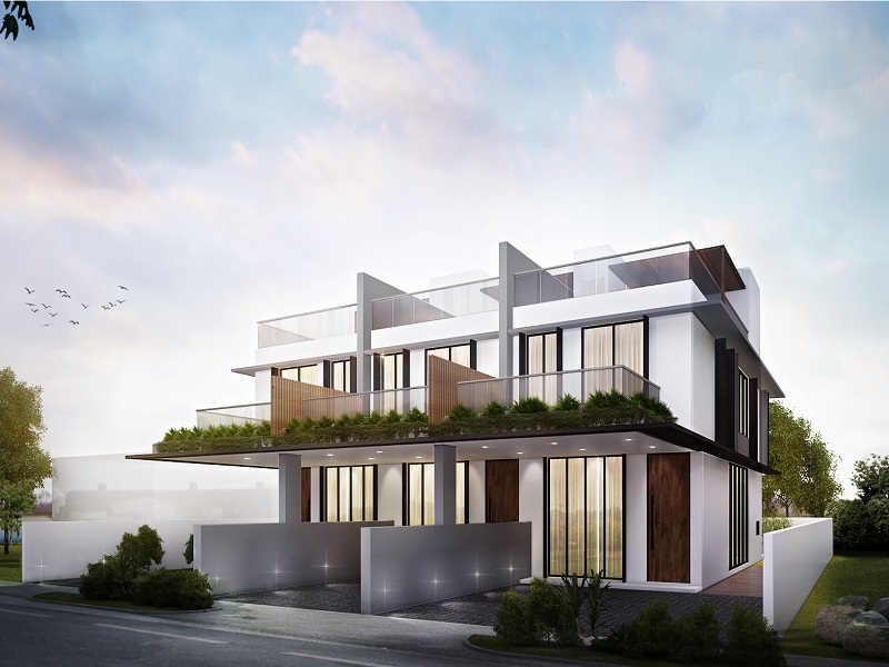 Three Landed Terrace Houses at 55, 55A, 55B Jalan Angin Laut